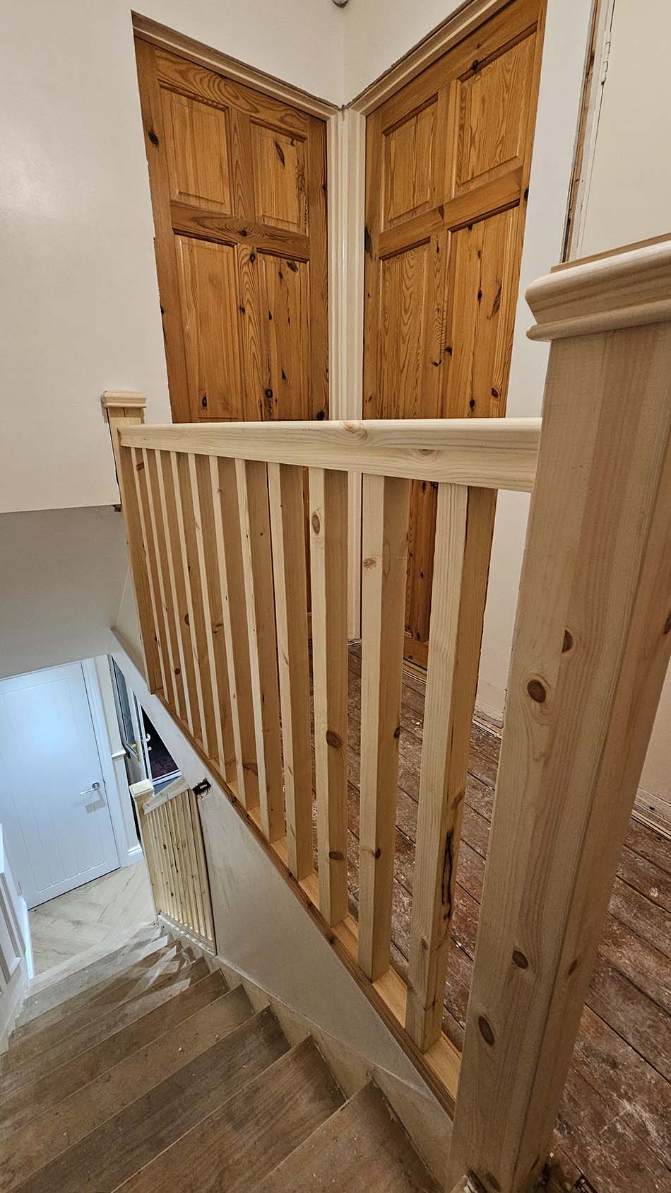 Wooden staircase
