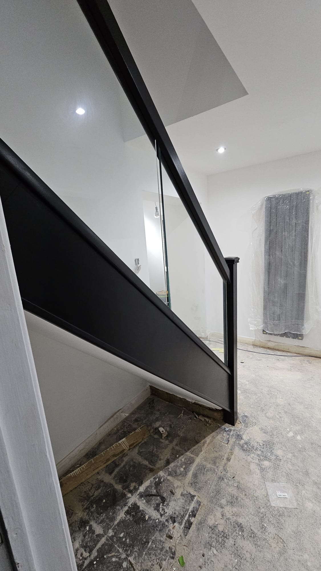 black staircase