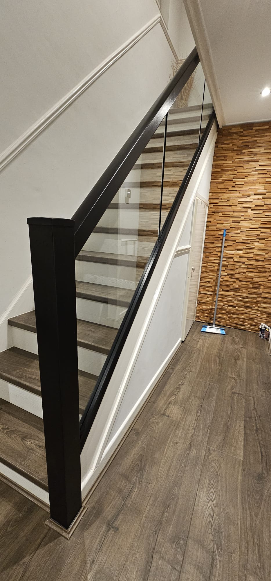 White and black staircase